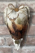 Deko Herz  Herbst Hirsch  / Landhaus~~ähnlich Tilda