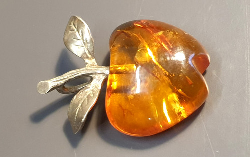 Vintage apfel anhänger 835 - vintage,
