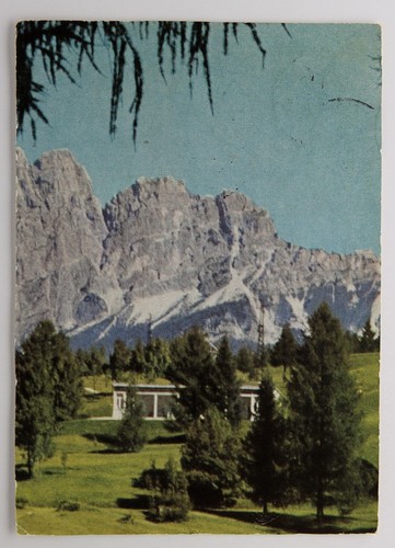 Postkarte moderner bungalow - postkarte,