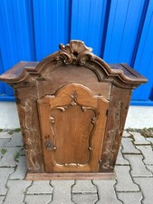 ANTIKER BAROCKSCHRANK HÄNGESCHRANK ROKOKO SCHRANK WANDSCHRANK UM 1780 EICHE
