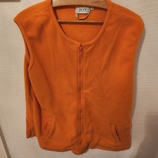 Fleece Weste Orange von Joy Damen Weich Gr L Gut Zustand