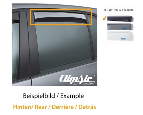 Climair windabweiser schwarz - windabweiser,