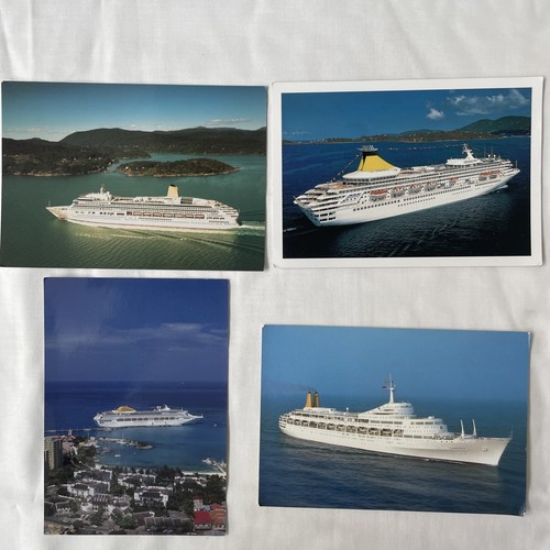 Kreuzfahrten postkarten x4 - kreuzfahrten,