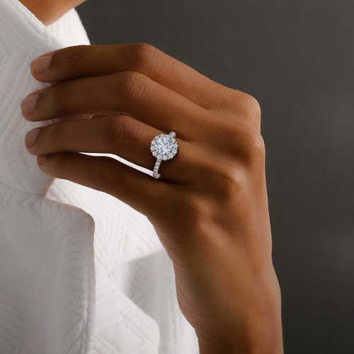 14k weißgold diamant ring - diamant,