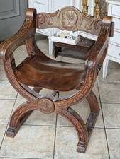 antik Ritterstuhl Scherenstuhl