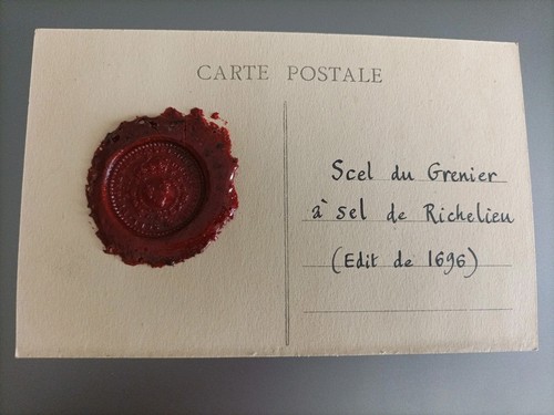 Postkarte versiegelt vom - versiegelt,