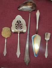 Wmf Fächermuster 5 Vorleger u.a  Gebäckheber Spargelheber Tortenheber 