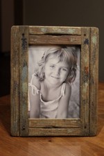 Fotorahmen Shabby-Style♥aus Holz♥Fotogröße 13 x 18 cm♥Bilderrahmen rustikal