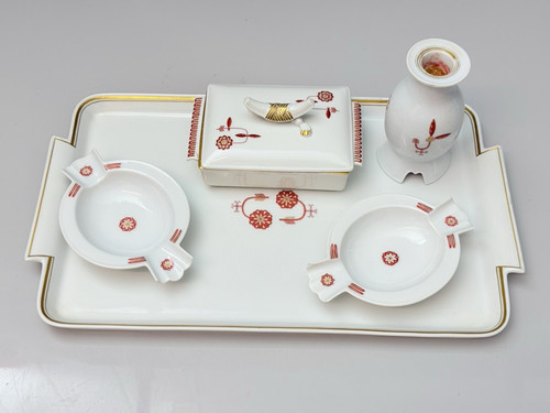 Art deco meissen raucherset - meissen,