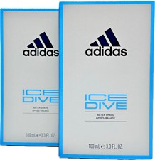 2x Adidas Ice Dive - Aftershave for Men - After Shave Herren 2x100ml Doppelpack