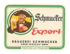 Bieretikett Brauerei Schmucker