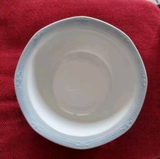 Servierschüssel 22cm Mitterteich Form 2040 Sissi Porzellan Weiß Blauer Rand