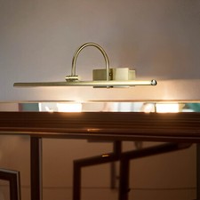 LED Bilderleuchte in Messing Antik 12W Jugendstil Schlafzimmer Lampe GWENDI