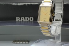 [Exc+5] Rado DiaStar 132.9557.3 Diamant 4P Gold Quarz Herrenuhr aus JAPAN