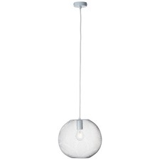 Brilliant Pendelleuchte Hängelampe Licht Oana Weiß Kugel rund Ø30cm max. 60W E27