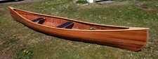Holzkanu, "Hingucker" Red Cedar Eigenbaukanu, für 2 Personen oder kl. Familie