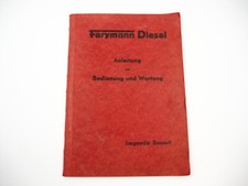 Farymann Dieselmotor liegende Bauart Viertakt Betriebsanleitung Wartung 1950er J