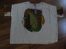 Feinstrick T-Shirt Fisch - Gr