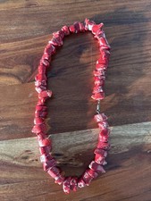 Korallen Stein Kette Halskette