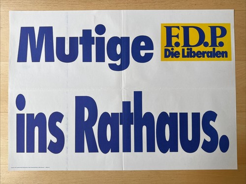 Fdp wahlplakat 1990 - fdp,