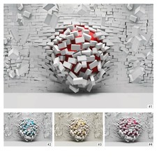 Ziegelwand Fototapete 3D