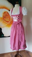 Designer Traum-Dirndl Julia Fräulein Trentini 34 Rosa Silber Weiß