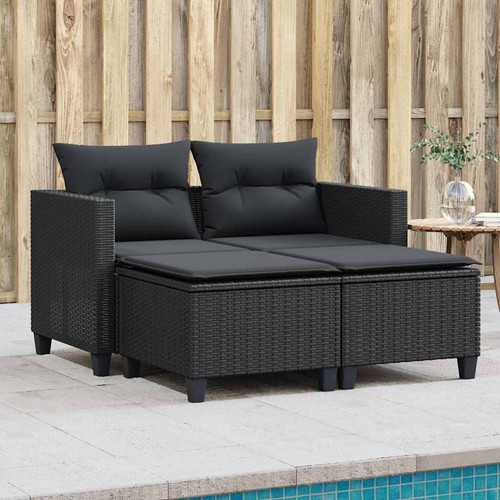Poly rattan gartensofa - poly,
