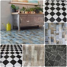 PVC Bodenbelag Designbelag Meterware Steinoptik Holzoptik 2m Breite