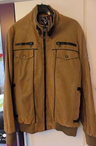 Cipo braxx velour - velour, lederjacke