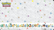 Pokemon First Partner Spielmatte TCG Sammelkarten Evoli Glumanda Quaks Play Mat