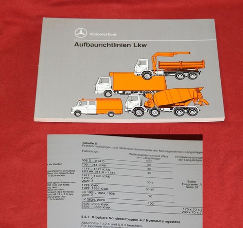Aufbaurichtlinien mercedes lkw - aufbaurichtlinien,