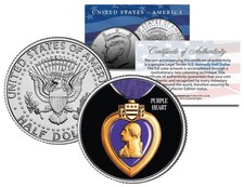 PURPLE HEART MEDAL Colorized