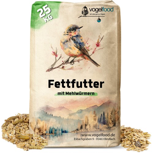 Fettfutter mit - kg,