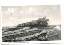 Ak Insel Sylt D - Zug auf dem