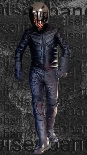 Leder biker kombi jacke - , hose