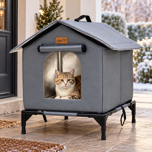 Katzenhaus outdoor isoliert - outdoor,