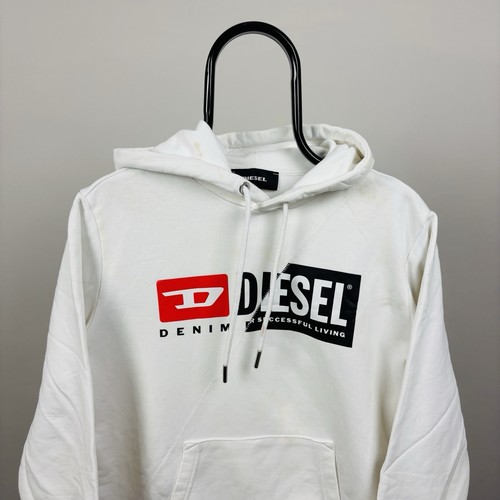 Diesel weißer hoodie - diesel,