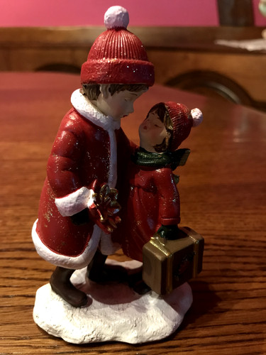 Kinderpaar weihnachten figur - kinderpaar,