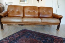 Ledersofa 3-Sitzer im vintage