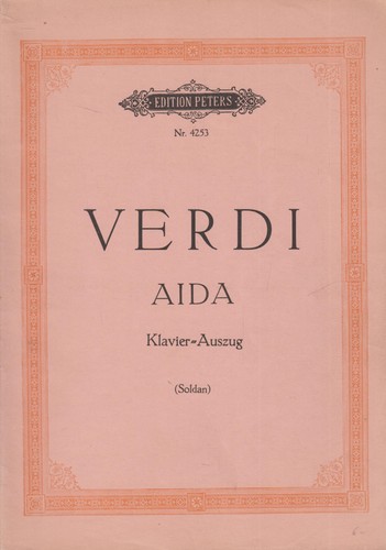 Noten guiseppe verdi aida - -,