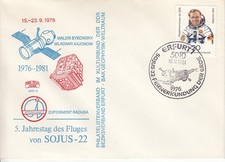 DDR Mi.-Nr. 2361, 5. Jahrestag Sojus-22, Bykowsky / Axjonow