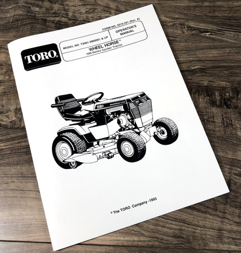 Wheel horse 500 series - series, 520h