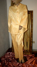 BAUMWOLLSATIN Glanz Pyjama *