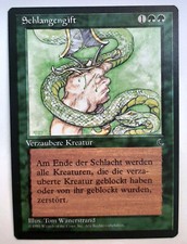 ►SCHLANGENGIFT ►RENAISSANCE 1995 THE DARK ►NM ►GRÜN ►MAGIC GATHERING ►MTG Venom