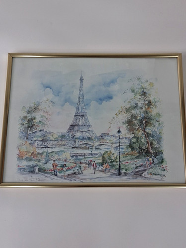 Gerahmtes paris eiffelturm - gerahmtes,