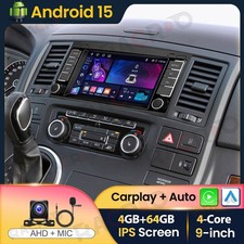 4+64GB Für VW T5 Multivan 2008-2015 Android 15 Autoradio Apple Carplay GPS Navi