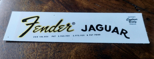 Fender jaguar headstock logo - fender,