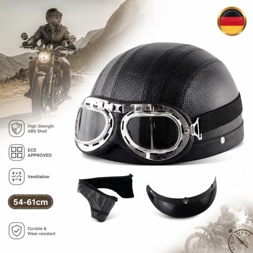 Retro helm halbschale brille - halbschale,