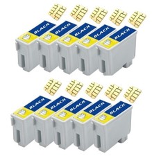 10 Druckerpatronen black für Epson Stylus Color 740 (kein original Epson)