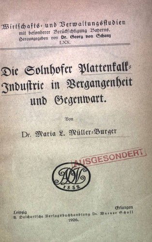 Die solnhofer - die,